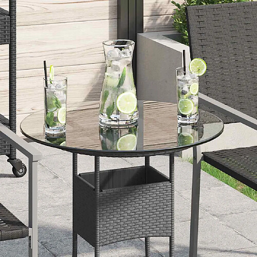VidaXL Dessus de Table Ronde Verre Trempé 500 mm