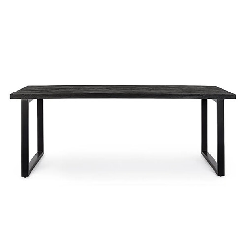 Bizzotto Table à manger rectangulaire - Noir