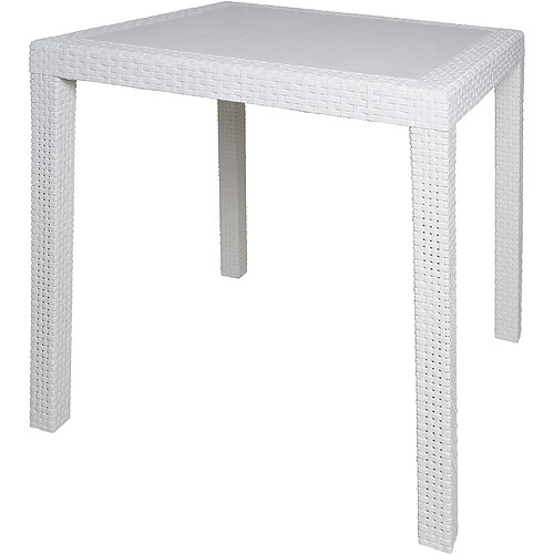 Alter Table de jardin carrée - Blanc