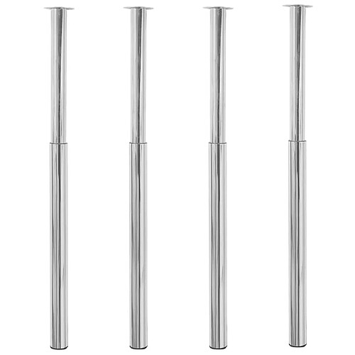 Vidaxl Pieds de table Télescopiques 710-1100 mm - Lot de 4