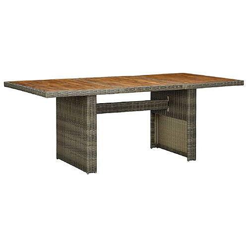 vidaXL Table de jardin Marron