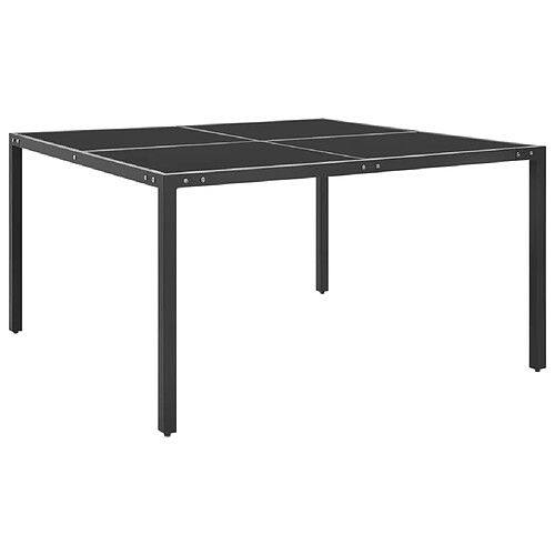 vidaXL Table de jardin Anthracite 8720286146316