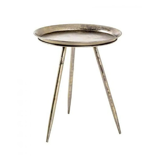 Pegane Table d'appoint ronde - Bronze antique