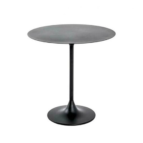 Pegane Table d'appoint ronde - Noir