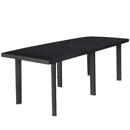 VidaXL Table de jardin - Anthracite