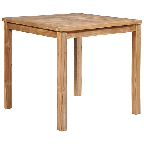 vidaXL Table de jardin bois de teck solide