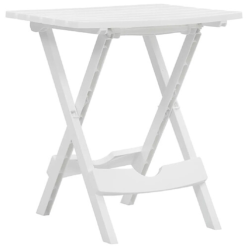 vidaXL Table pliable jardin 45x38 - Blanc