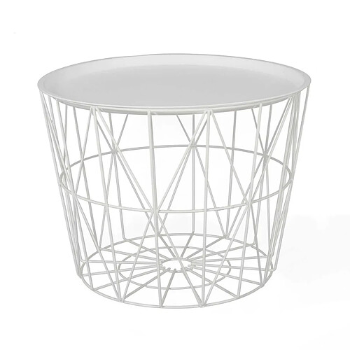 The home deco factory table d'appoint - Blanc
