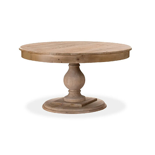 Table à manger ronde extensible - Bois