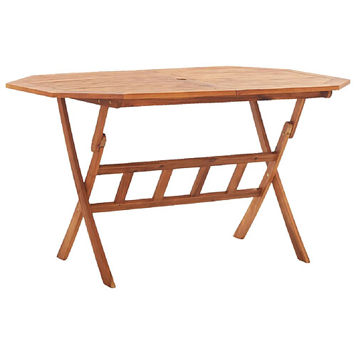 vidaXL Table pliable de jardin - Bois d'acacia massif
