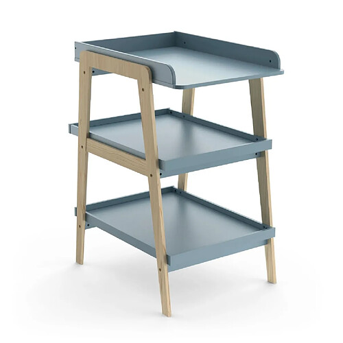 Demeyere Table à langer en bois - Bleu foncé