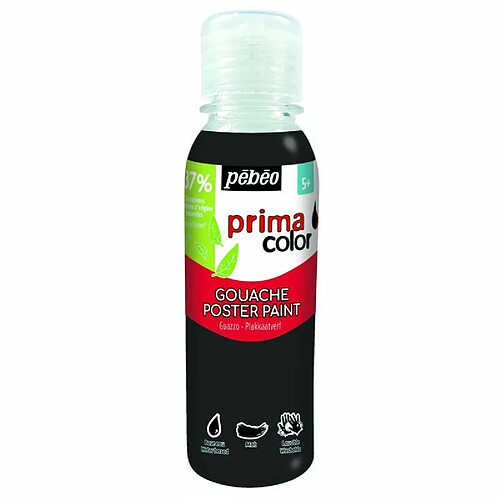 Pébéo Gouache Liquide - Noir - 150 ml