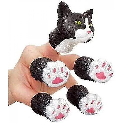 Marionnettes de doigt animaux savane – Noir