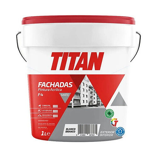 TITAN Peinture Blanc Mat - 1L