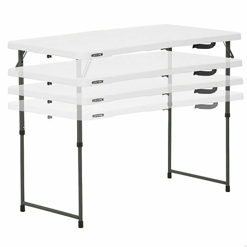Lifetime Table à manger pliante - Blanc