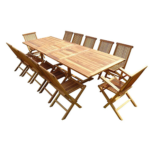 C&l jardin Table de jardin teck - Marron