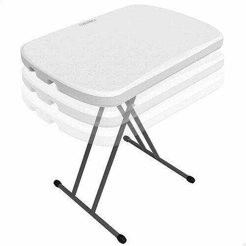Lifetime Table d'appoint pliante - Blanc