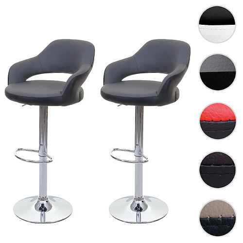 Mendler Tabouret de bar - Gris