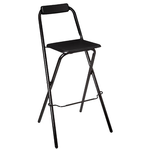 Atmosphera Chaise de bar pliante Louna - Noir