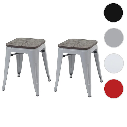 Mendler Tabourets design industriels - Gris