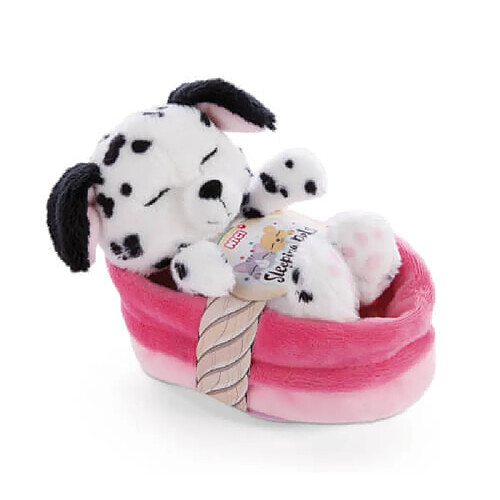 Nici peluche chiot dalmatien endormi - 12 cm