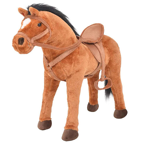 vidaXL Cheval Marron