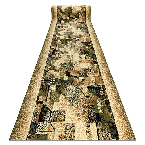 RUGSX TAPIS DE COULOIR BCF IMPRESJA - Olive