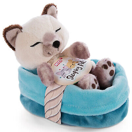 Nici peluche chat siamois endormi