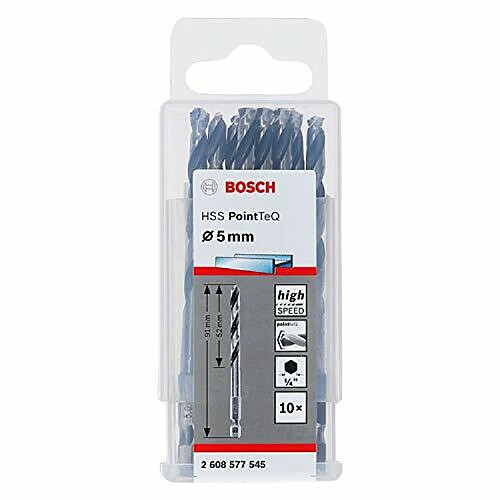 Bosch Forets métal HSS PointTeQ hex - Lot de 10