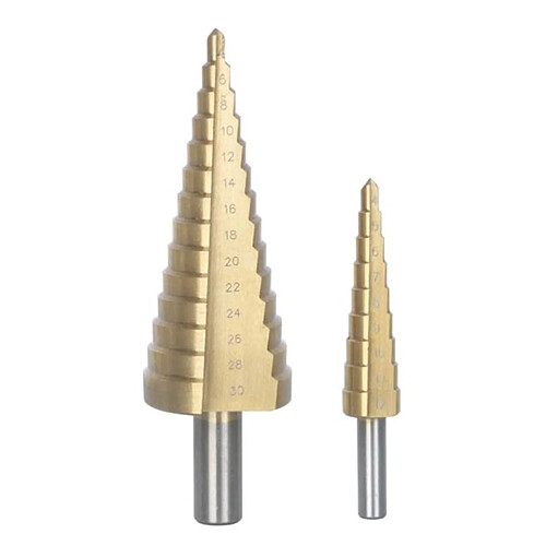 Ribiland Forets étagés HSS titane - Lot de 2
