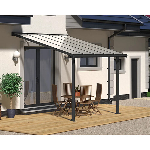 Palram Pergola adossée - Gris anthracite