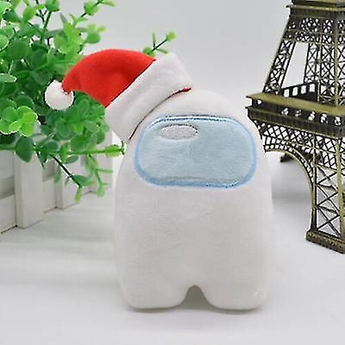 Doudou peluche chapeau de Noël
