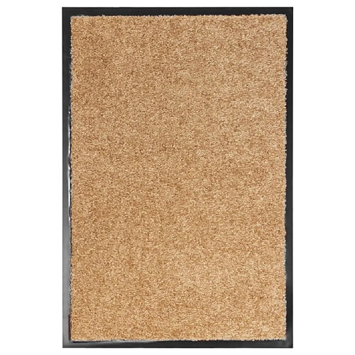 VidaXL Paillasson Lavable - Crème 40x60 cm