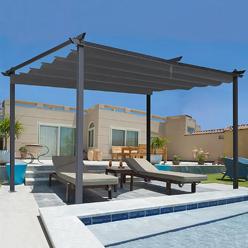 Idmarket Market Pergola Toit Rétractable