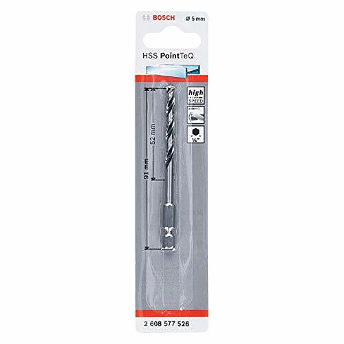 Bosch Foret à métal HSS PointTeQ - 5 mm