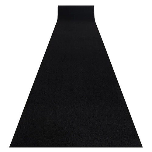 RugSX Tapis de couloir Rumba noir