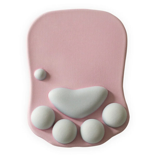 Tapis de souris patte de chat - Rose