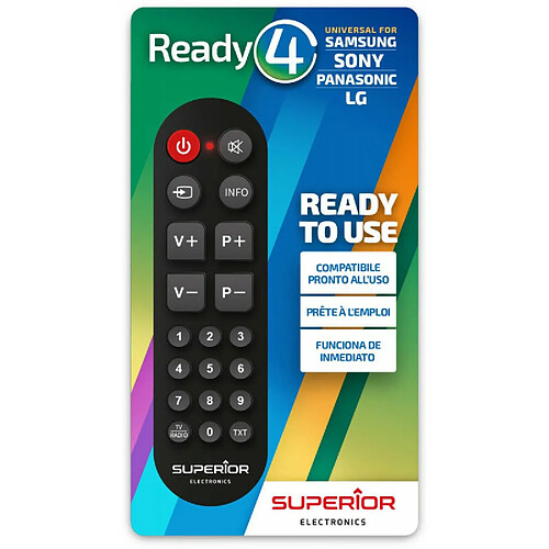 Superior Electronics MBG Télécommande Origine - Ready 4 Noir