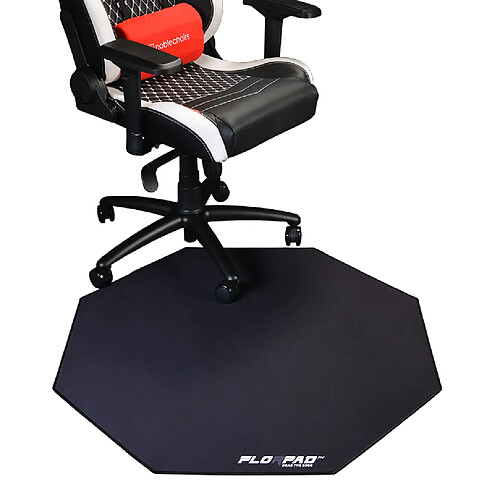 Florpad Tapis de siège gamer octogonal - Noir