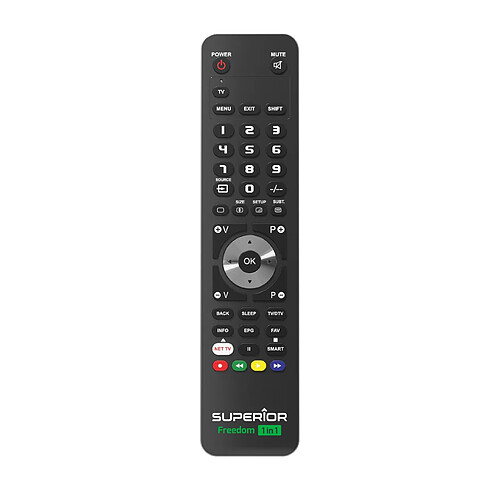 Superior Télécommande TV universelle - Noir