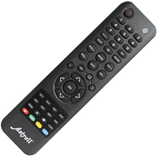 Astrell Télécommande universelle TV 8 en 1 - Noir