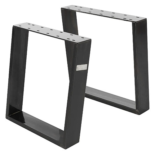 Ml-design Pieds de table inclinés 80° set de 2