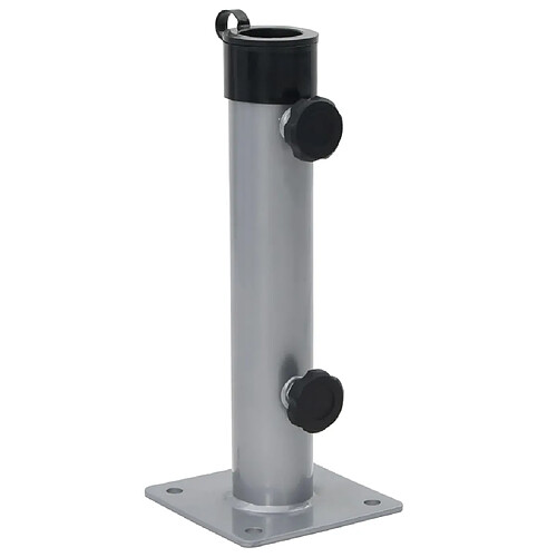vidaXL Base parasol acier - Argenté