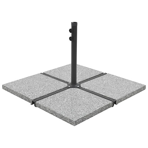 VIDAXL Plaques de poids parasol Granit 100kg