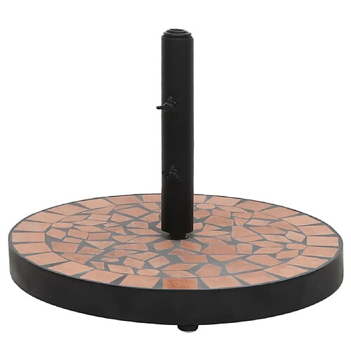 VidaXL Base de parasol terre cuite rond 12 kg