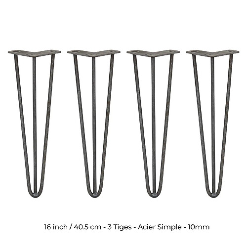 Monstershop pieds de table épingle 3 tiges