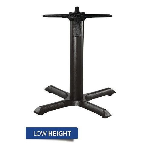 Bolero pied de table basse en fonte - Noir
