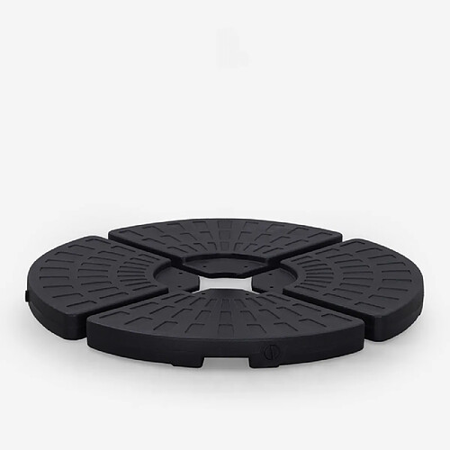 Elios parasols lot 4 bases croix parasol - Noir