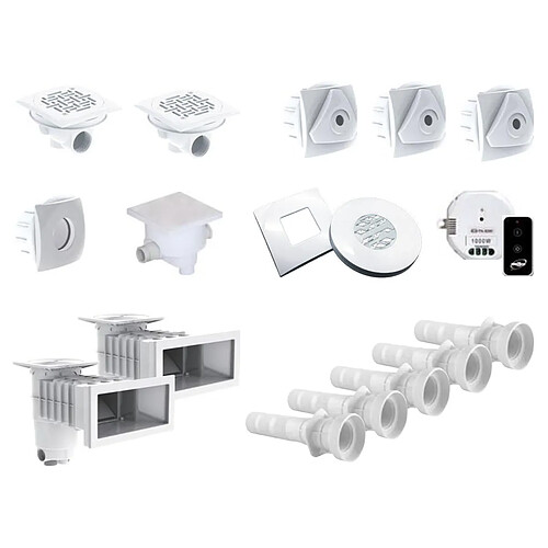 Kit pièces à sceller 8x4 m AquaZendo