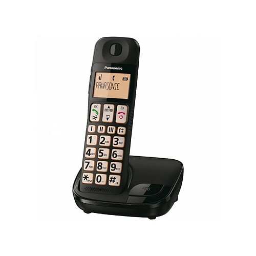 Panasonic téléphone fixe senior - Noir